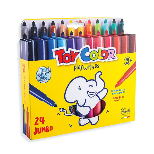 טושים ג''מבו לילדים 24 גוונים TOY COLOR 042