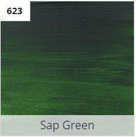 צבע אקרילי אמסטרדם בשפורפרת 120 מל' - 623 SAP GREEN