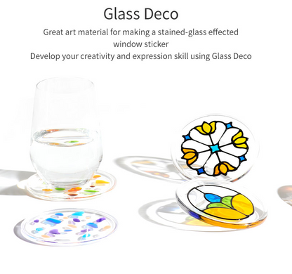 צבעי חלון 13 צבעים 22 מ"ל Amos Glass Deco