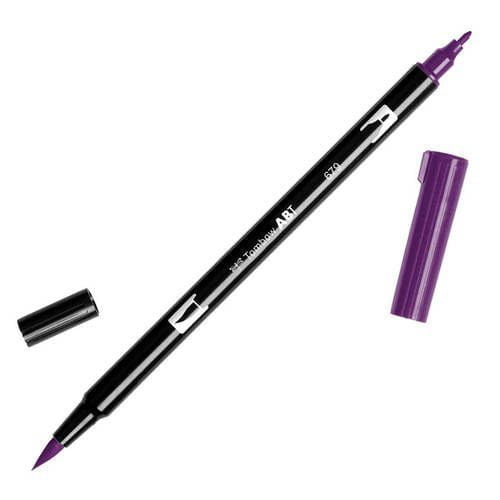 טומבו ABT טוש מכחול דו צדדי - TOMBOW DARK PLUM 679