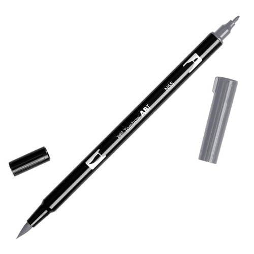 טומבו ABT טוש מכחול דו צדדי - TOMBOW COOL GRAY7 N55