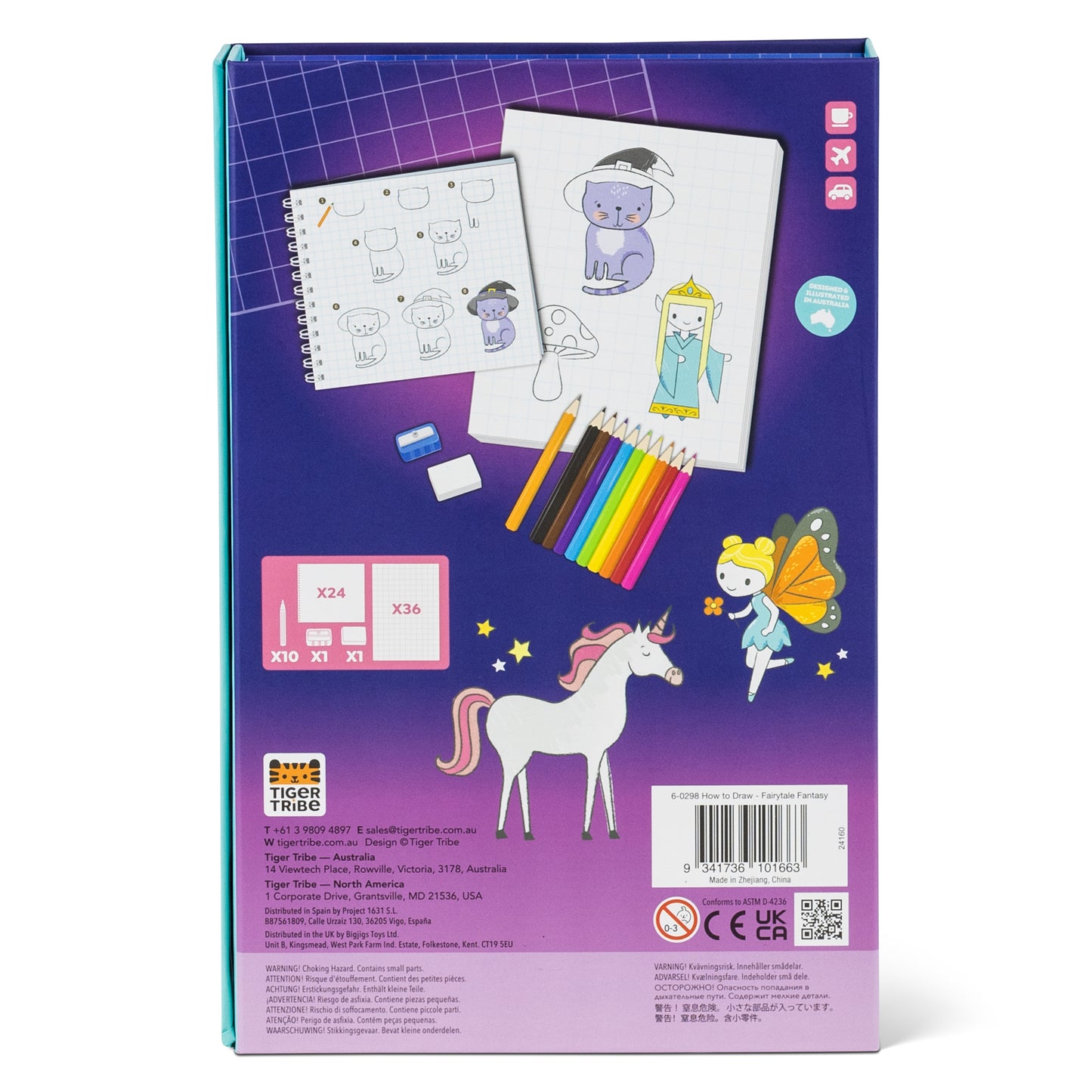 ערכת פעילות איך לצייר? - עולם האגדות Tiger Tribe - דוארט | DoArt