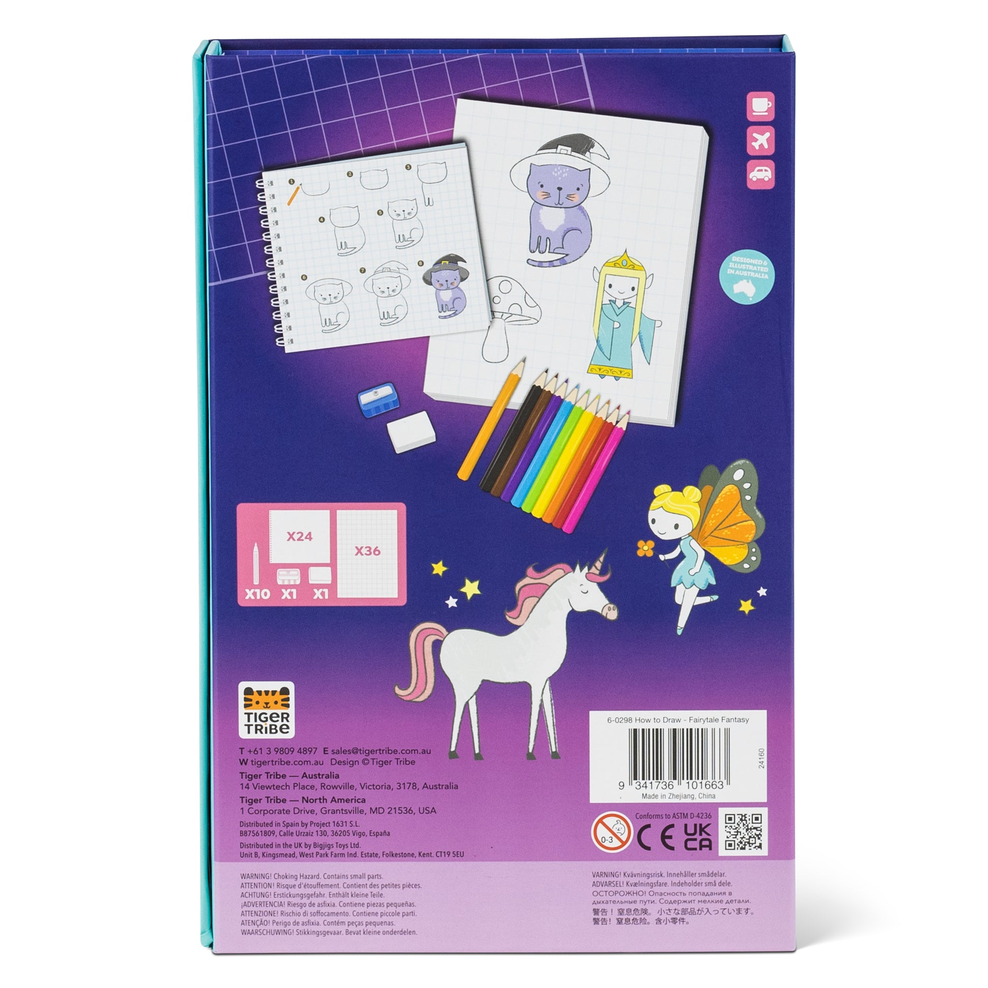 ערכת פעילות איך לצייר? - עולם האגדות Tiger Tribe - דוארט | DoArt