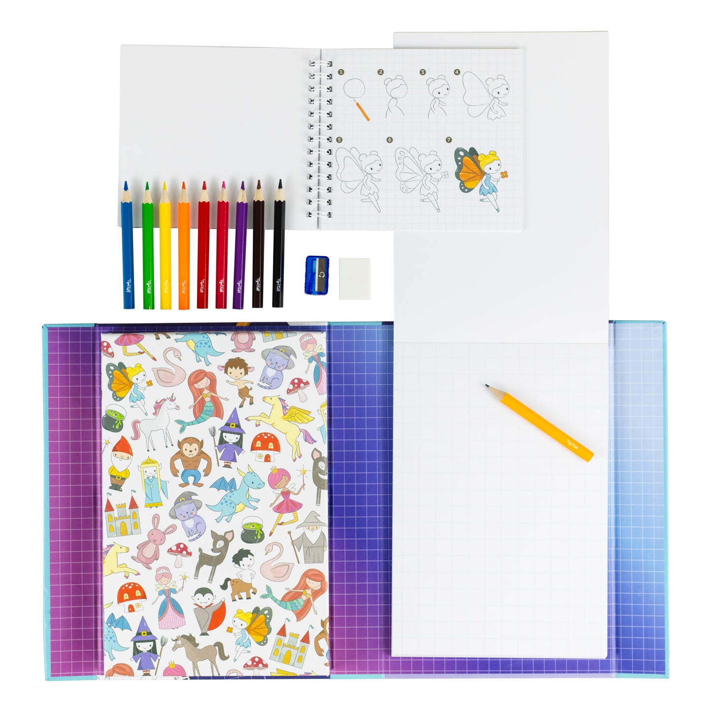 ערכת פעילות איך לצייר? - עולם האגדות Tiger Tribe - דוארט | DoArt