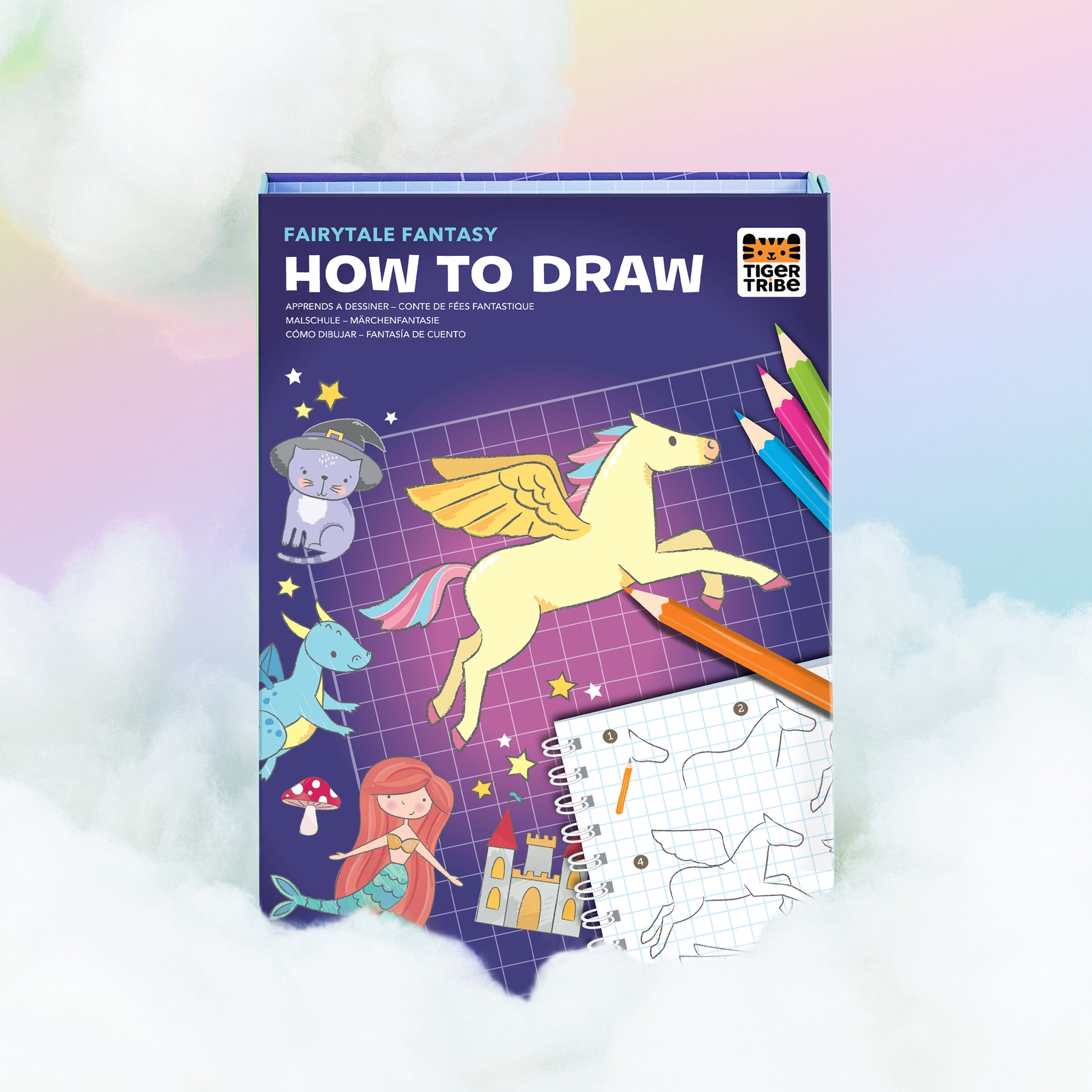 ערכת פעילות איך לצייר? - עולם האגדות Tiger Tribe - דוארט | DoArt
