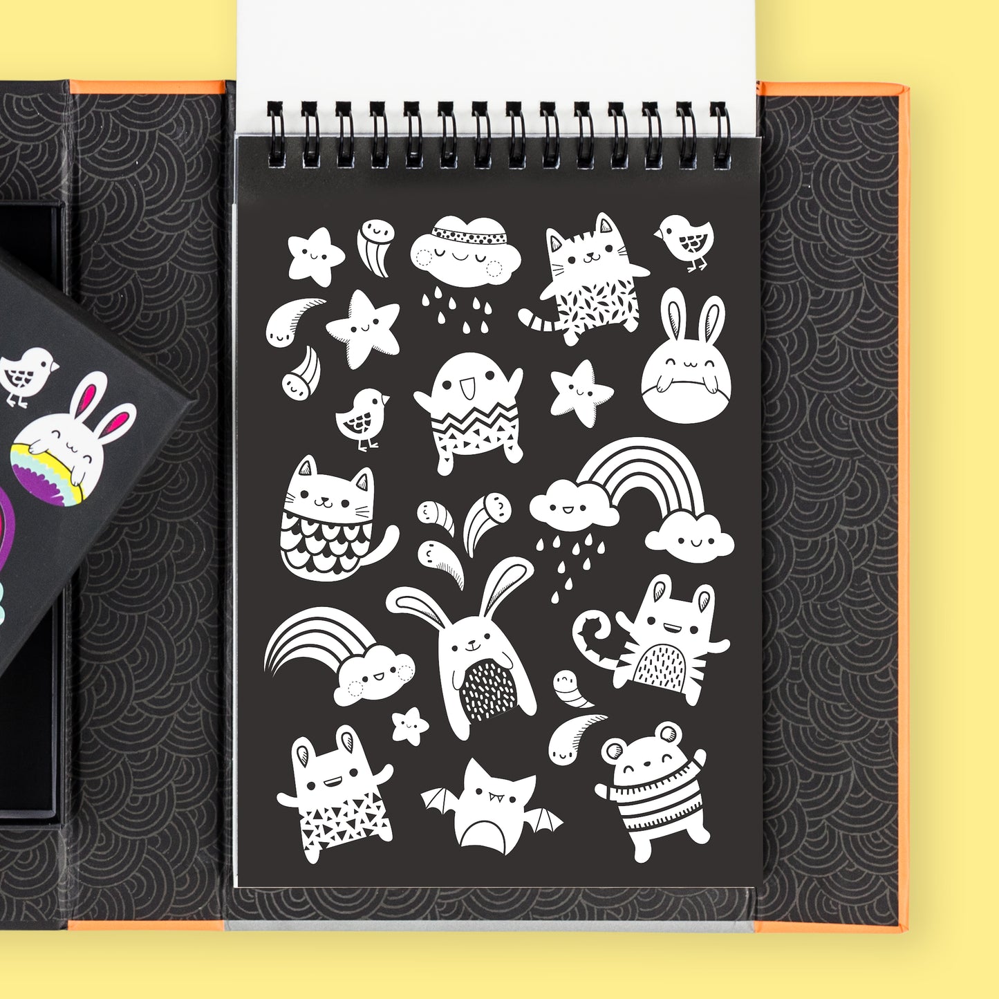 סט צביעה ניאון - חברים Tiger Tribe - דוארט | DoArt