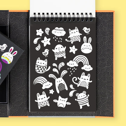 סט צביעה ניאון - חברים Tiger Tribe - דוארט | DoArt