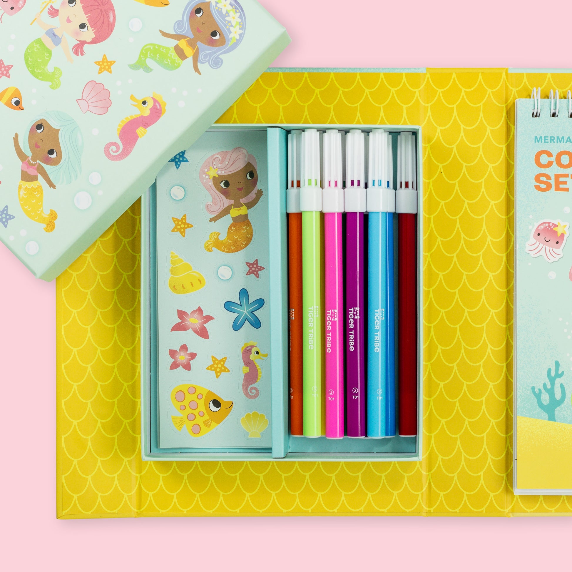 סט צביעה - בנות הים Tiger Tribe - דוארט | DoArt