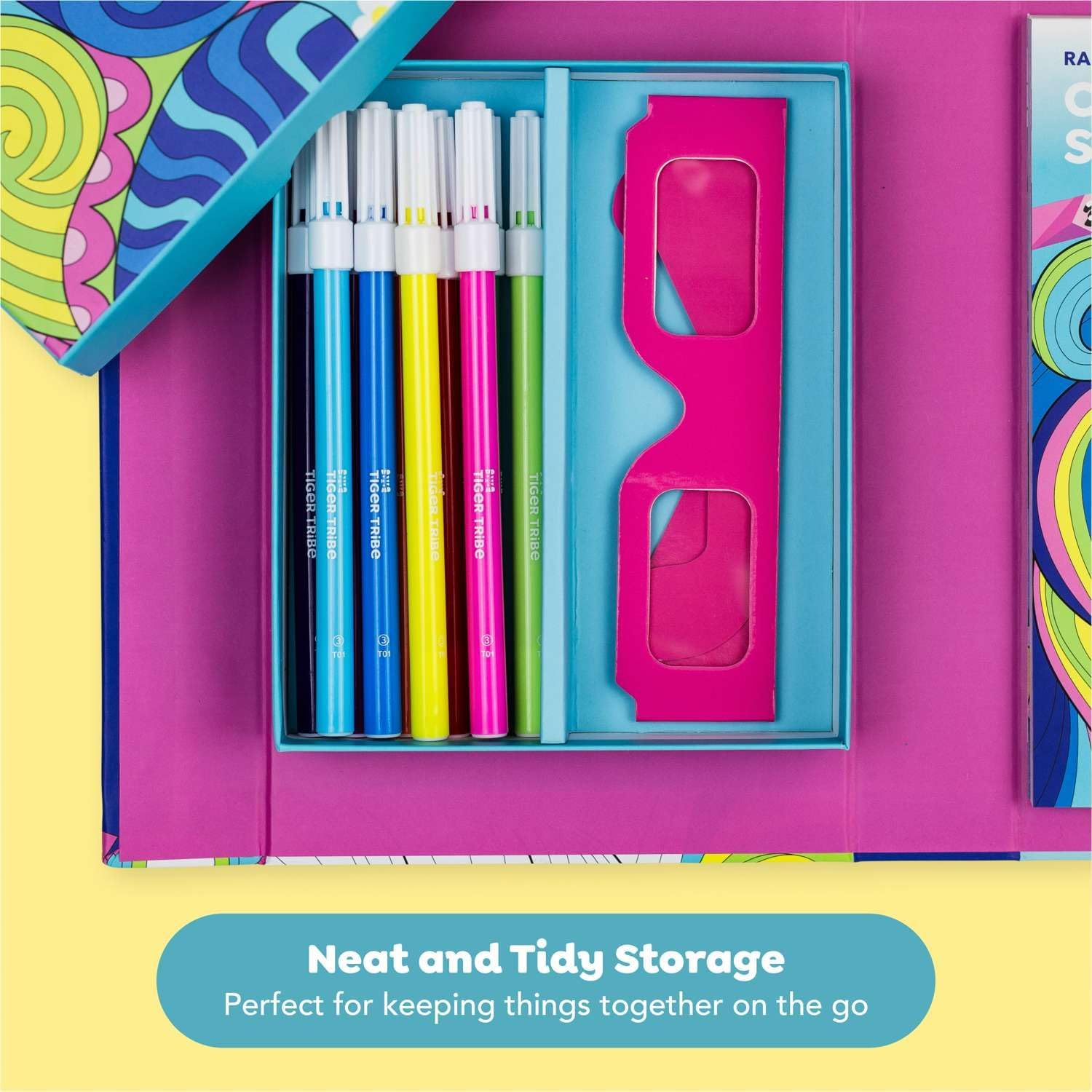 סט צביעה 3D - צבעי קשת Tiger Tribe - דוארט | DoArt