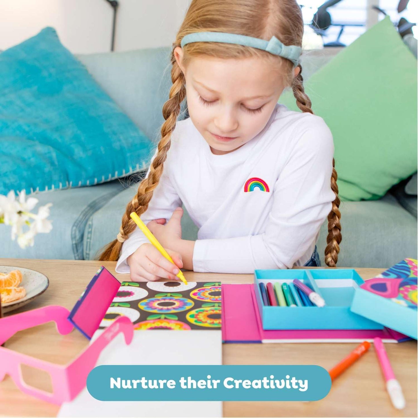 סט צביעה 3D - צבעי קשת Tiger Tribe - דוארט | DoArt