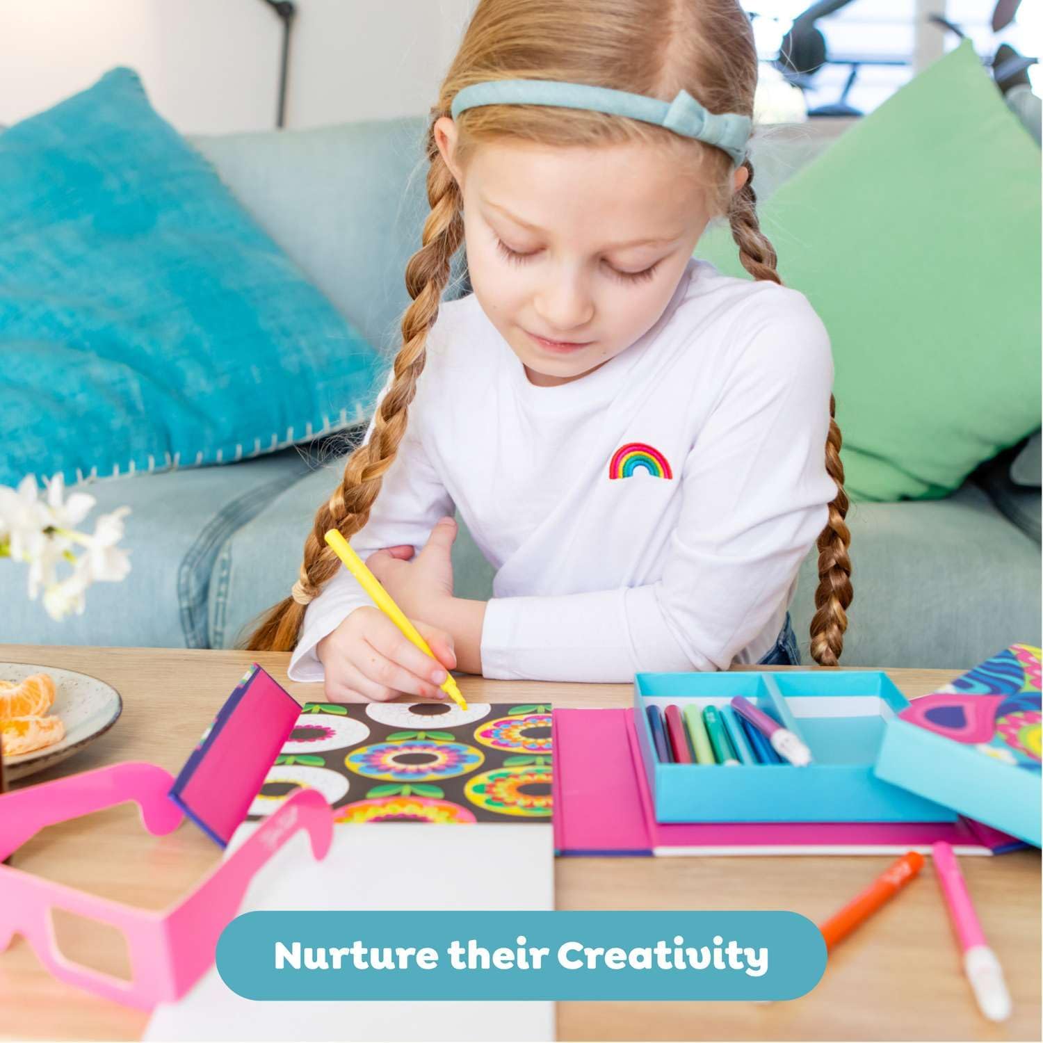 סט צביעה 3D - צבעי קשת Tiger Tribe - דוארט | DoArt