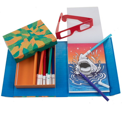 סט צביעה 3D - חיות, יצורים עזים Tiger Tribe - דוארט | DoArt