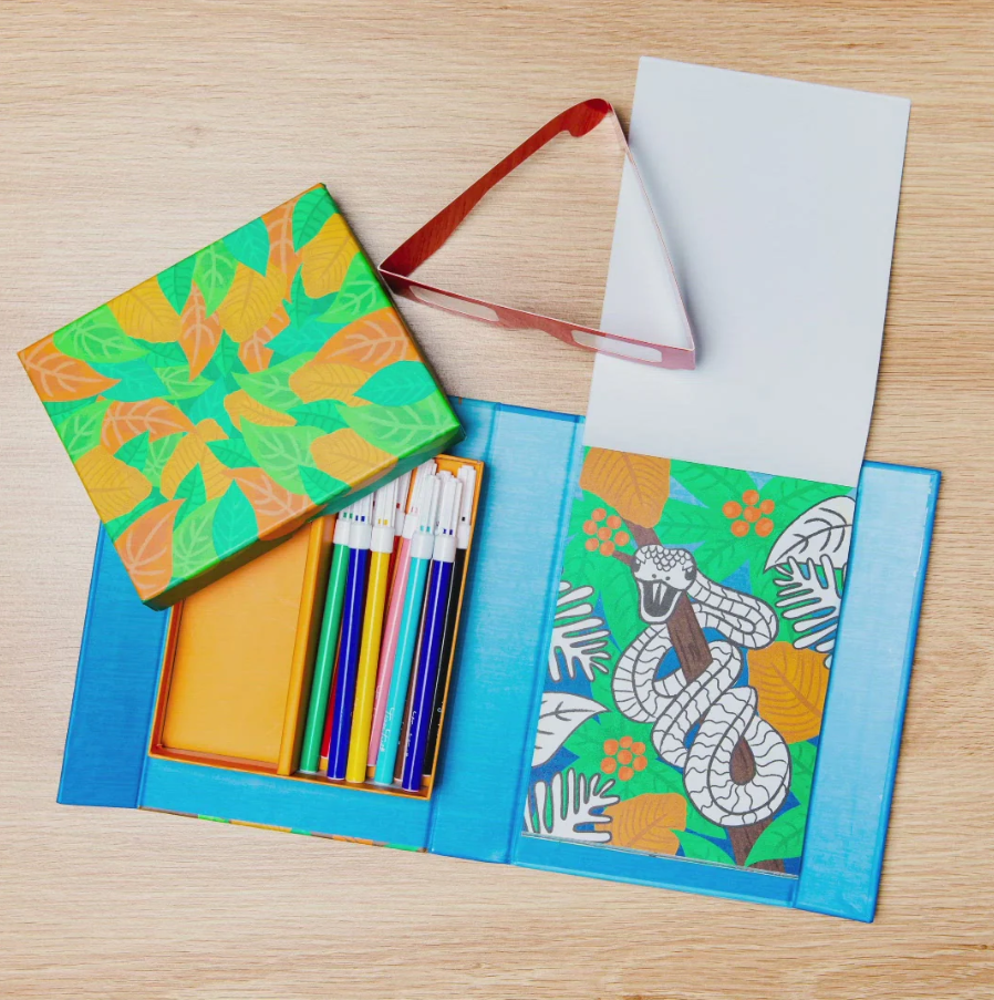 סט צביעה 3D - חיות, יצורים עזים Tiger Tribe - דוארט | DoArt