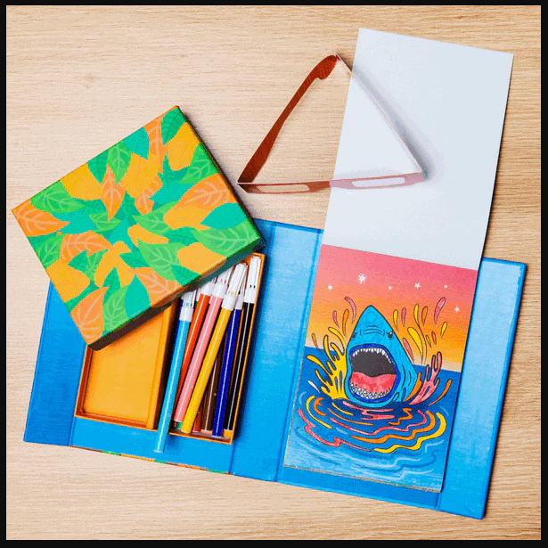 סט צביעה 3D - חיות, יצורים עזים Tiger Tribe - דוארט | DoArt