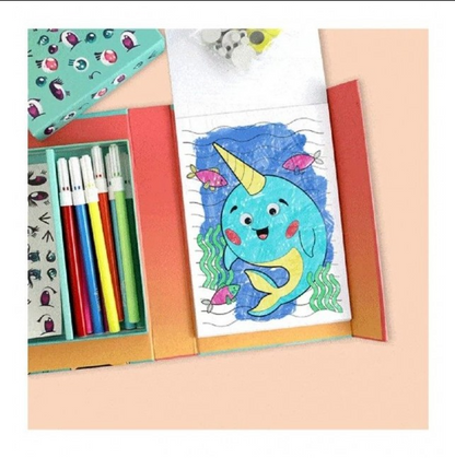 סט צביעה - עיניים מתגלגלות חמודים Tiger Tribe - דוארט | DoArt