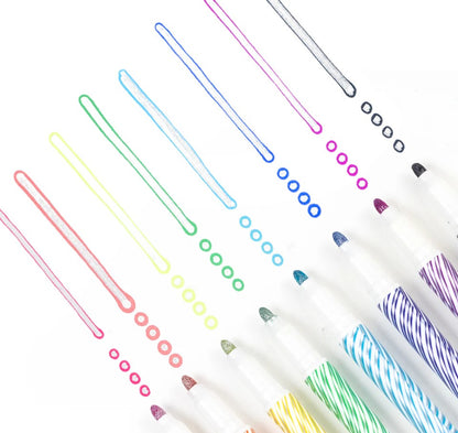 טושים מטאלים עם קווי מיתאר - Tiger Tribe
