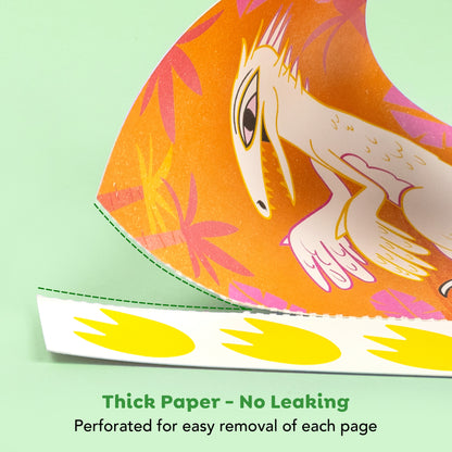 ערכת צביעת תמונה בצבעי מים - דינוזאורים Tiger Tribe