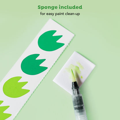 ערכת צביעת תמונה בצבעי מים - דינוזאורים Tiger Tribe