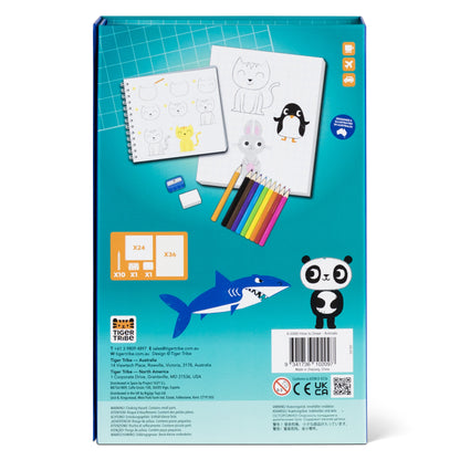 ערכת פעילות איך לצייר? - חיות Tiger Tribe - דוארט | DoArt