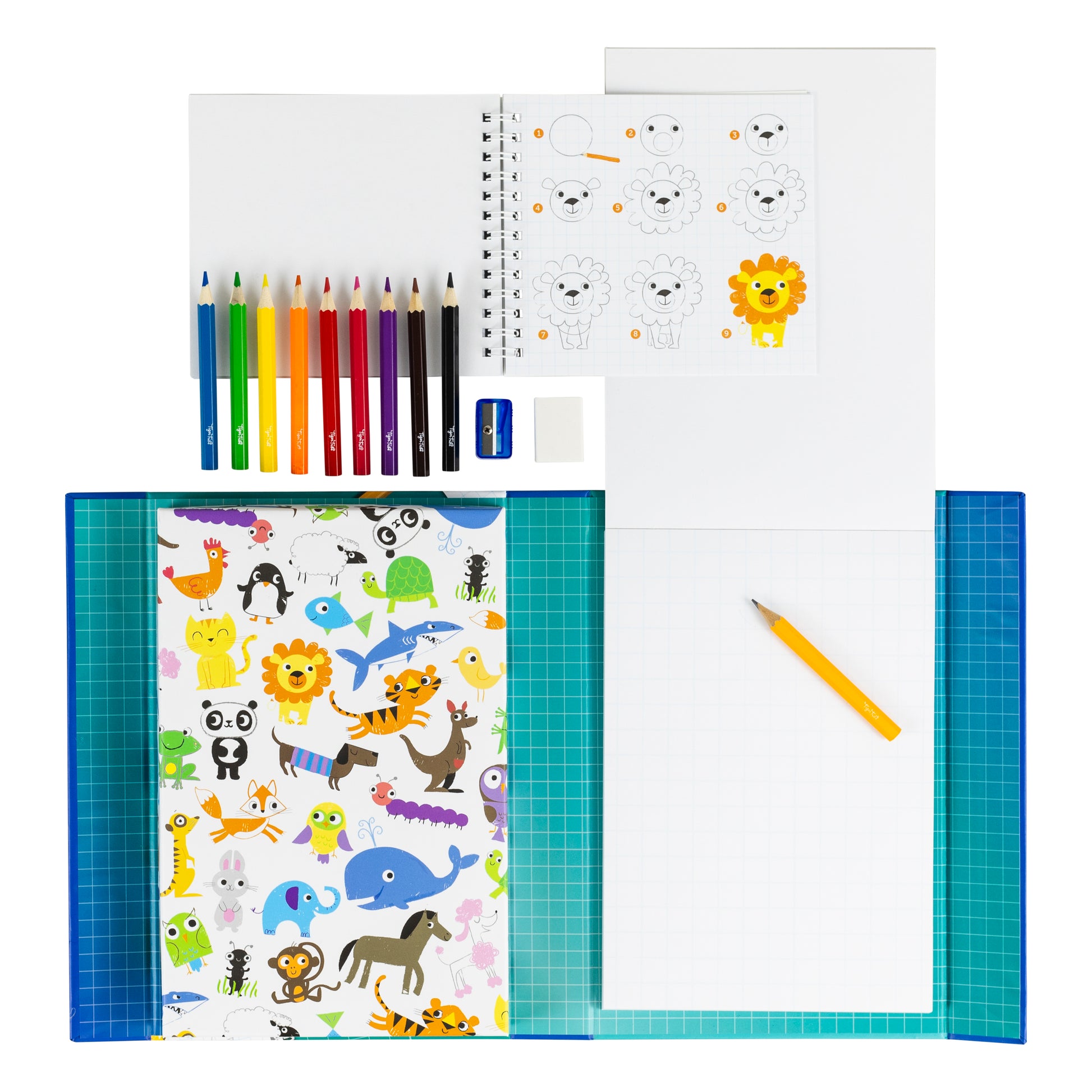 ערכת פעילות איך לצייר? - חיות Tiger Tribe - דוארט | DoArt