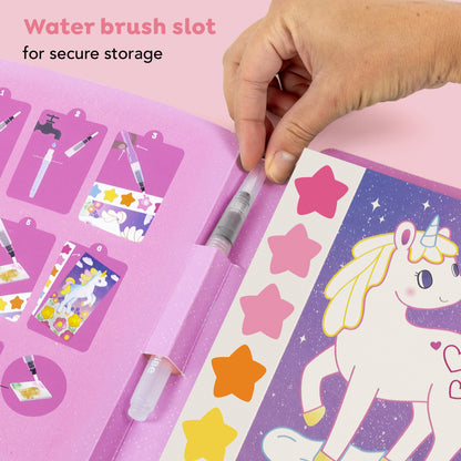 ערכת צביעת תמונה בצבעי מים - חדי קרן Tiger Tribe