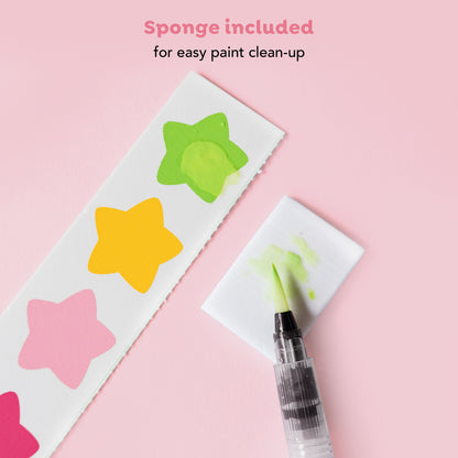 ערכת צביעת תמונה בצבעי מים - חדי קרן Tiger Tribe