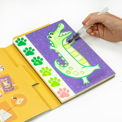 ערכת צביעת תמונה בצבעי מים - חיות בר Tiger Tribe