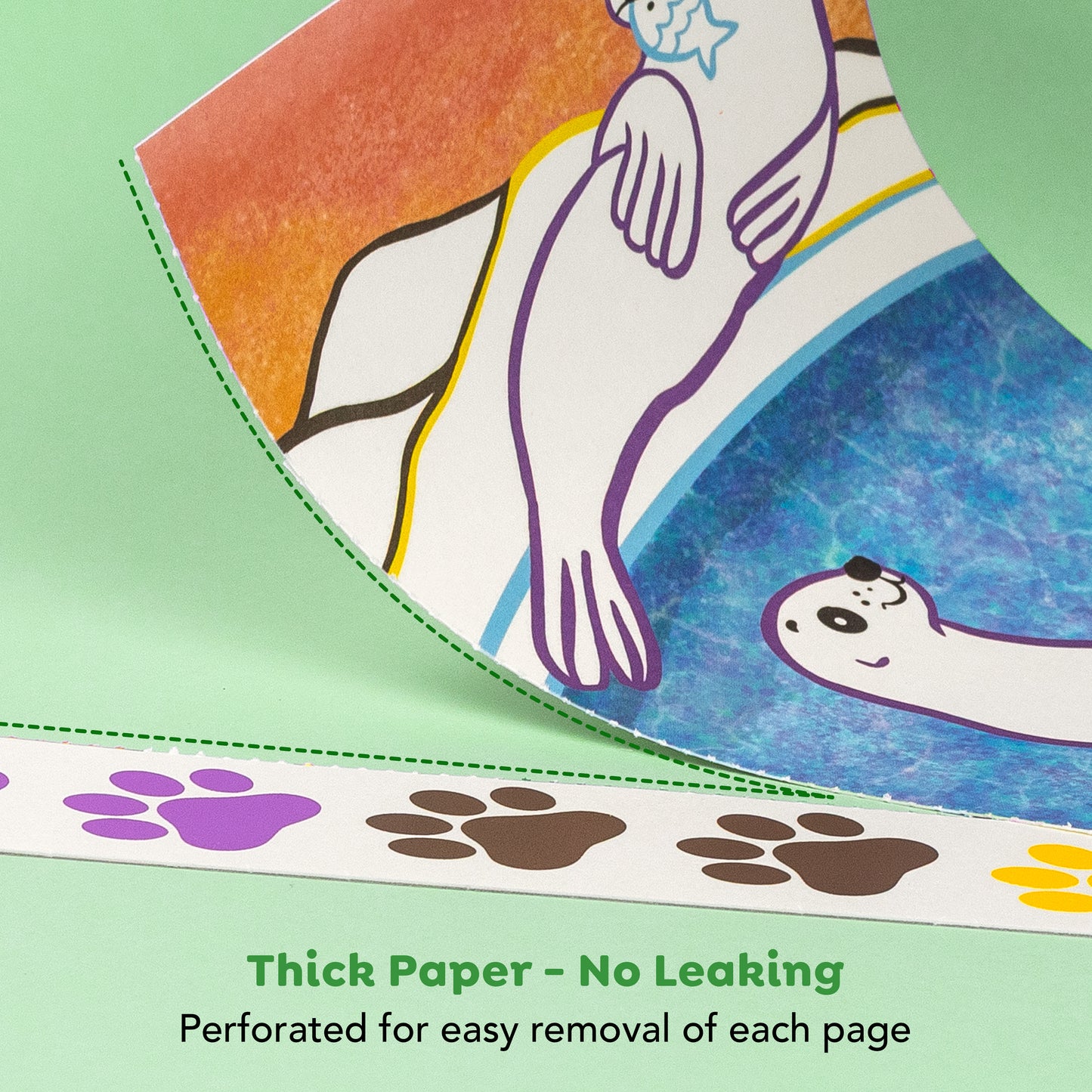 ערכת צביעת תמונה בצבעי מים - חיות בר Tiger Tribe