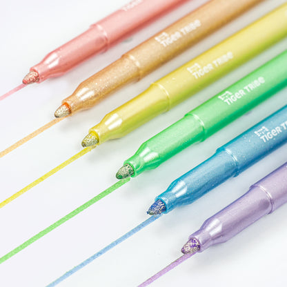 טושים מנצנצים (שימר) - Tiger Tribe - דוארט | DoArt