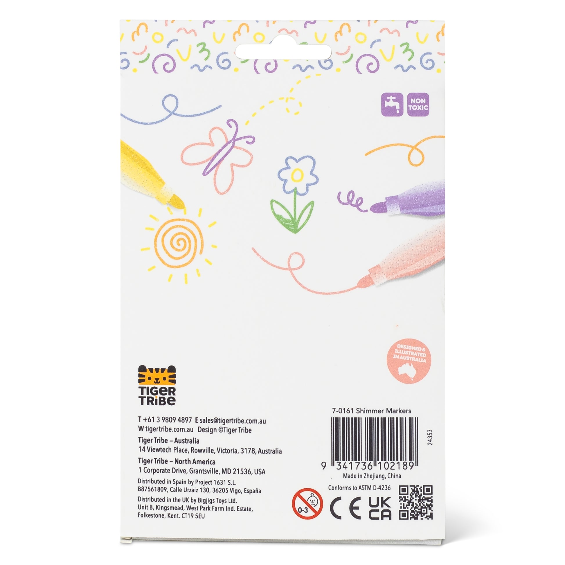 טושים מנצנצים (שימר) - Tiger Tribe - דוארט | DoArt