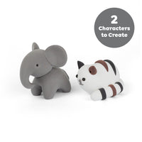 ערכת סופר קליי (חימר קל) - גווני שחור לבן  Tiger Tribe