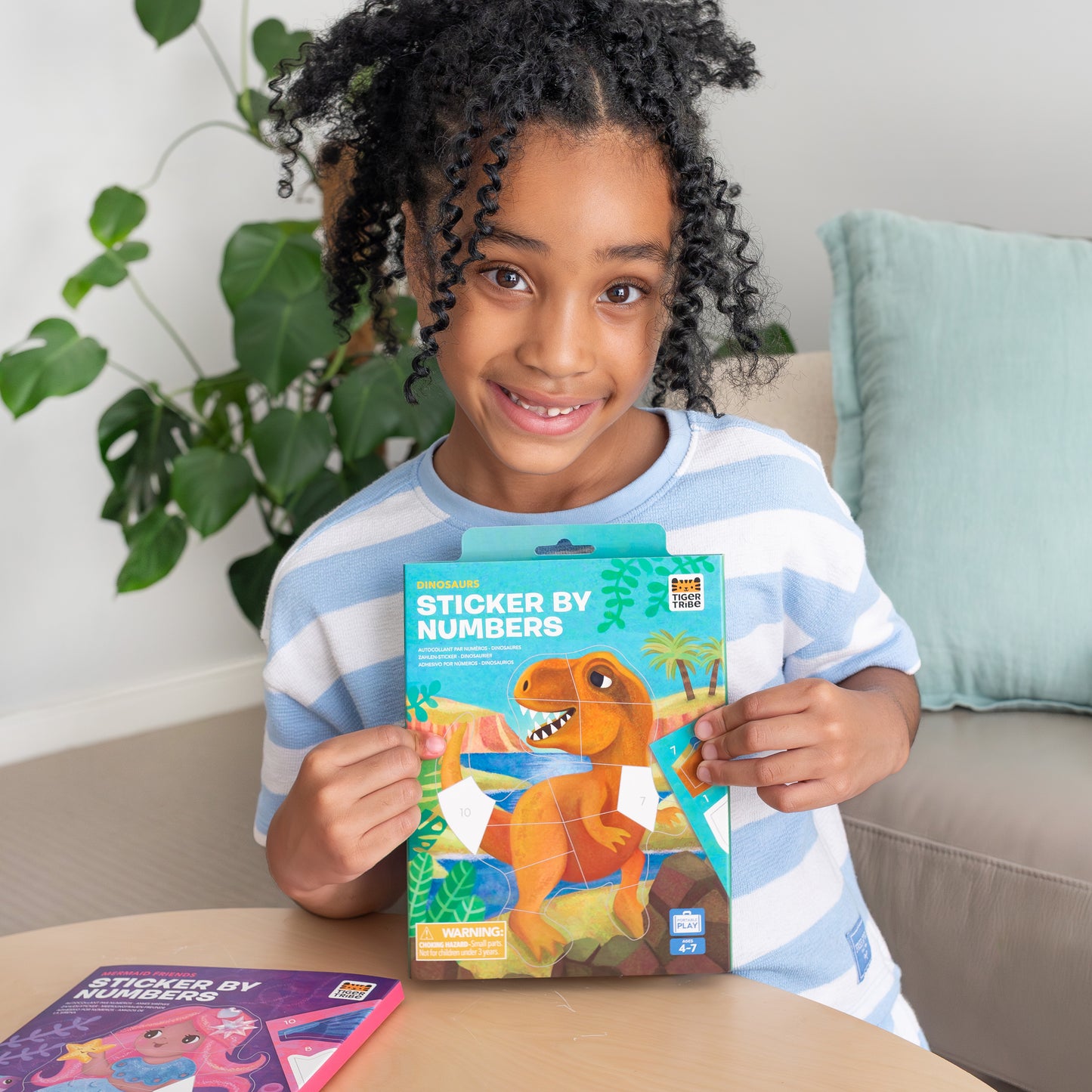 תמונה במדבקות לפי מספרים - בת הים Tiger Tribe (Copy) - דוארט | DoArt