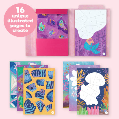 תמונה במדבקות לפי מספרים - בת הים Tiger Tribe - דוארט | DoArt