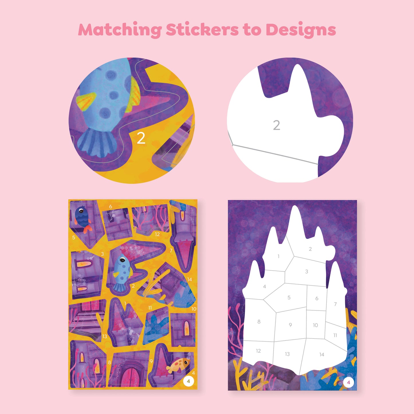 תמונה במדבקות לפי מספרים - בת הים Tiger Tribe - דוארט | DoArt