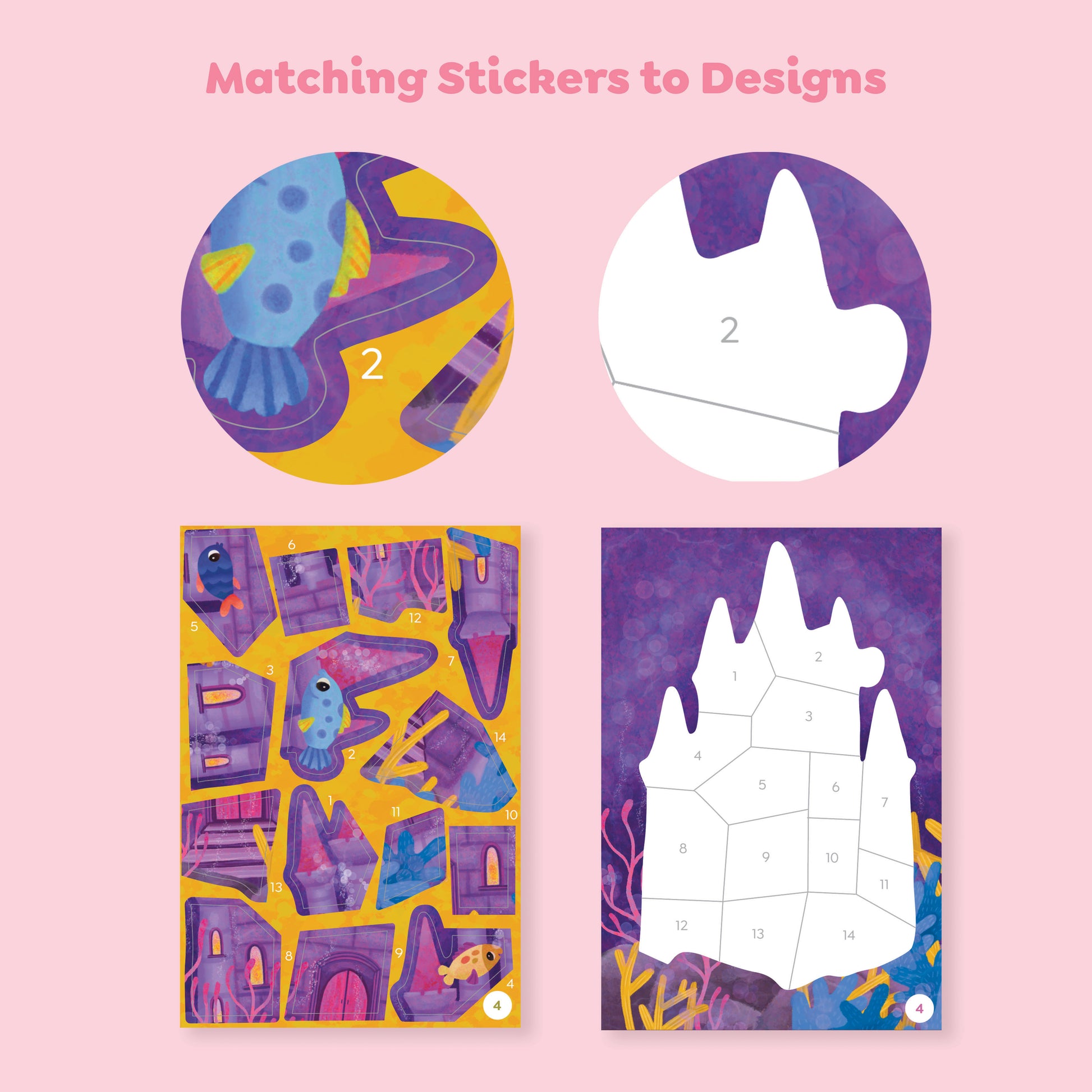 תמונה במדבקות לפי מספרים - בת הים Tiger Tribe - דוארט | DoArt