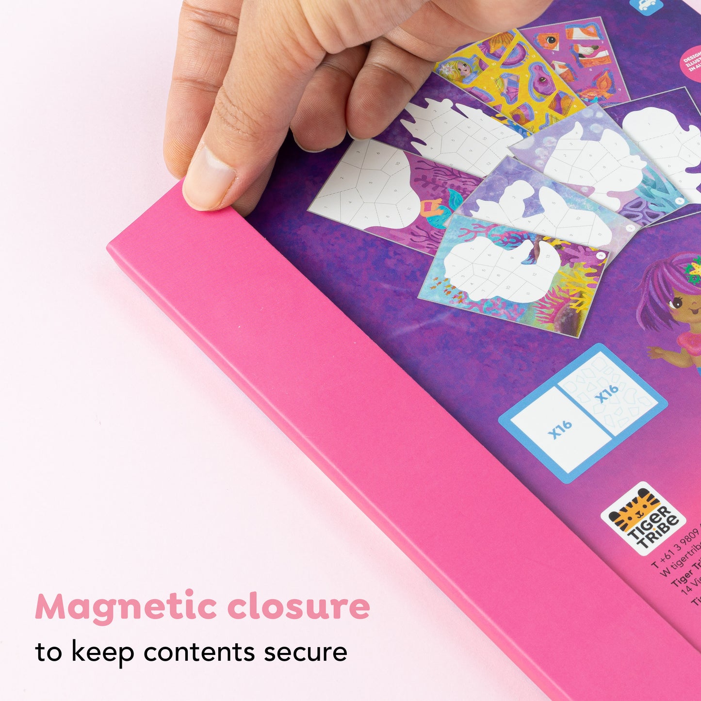 תמונה במדבקות לפי מספרים - בת הים Tiger Tribe - דוארט | DoArt