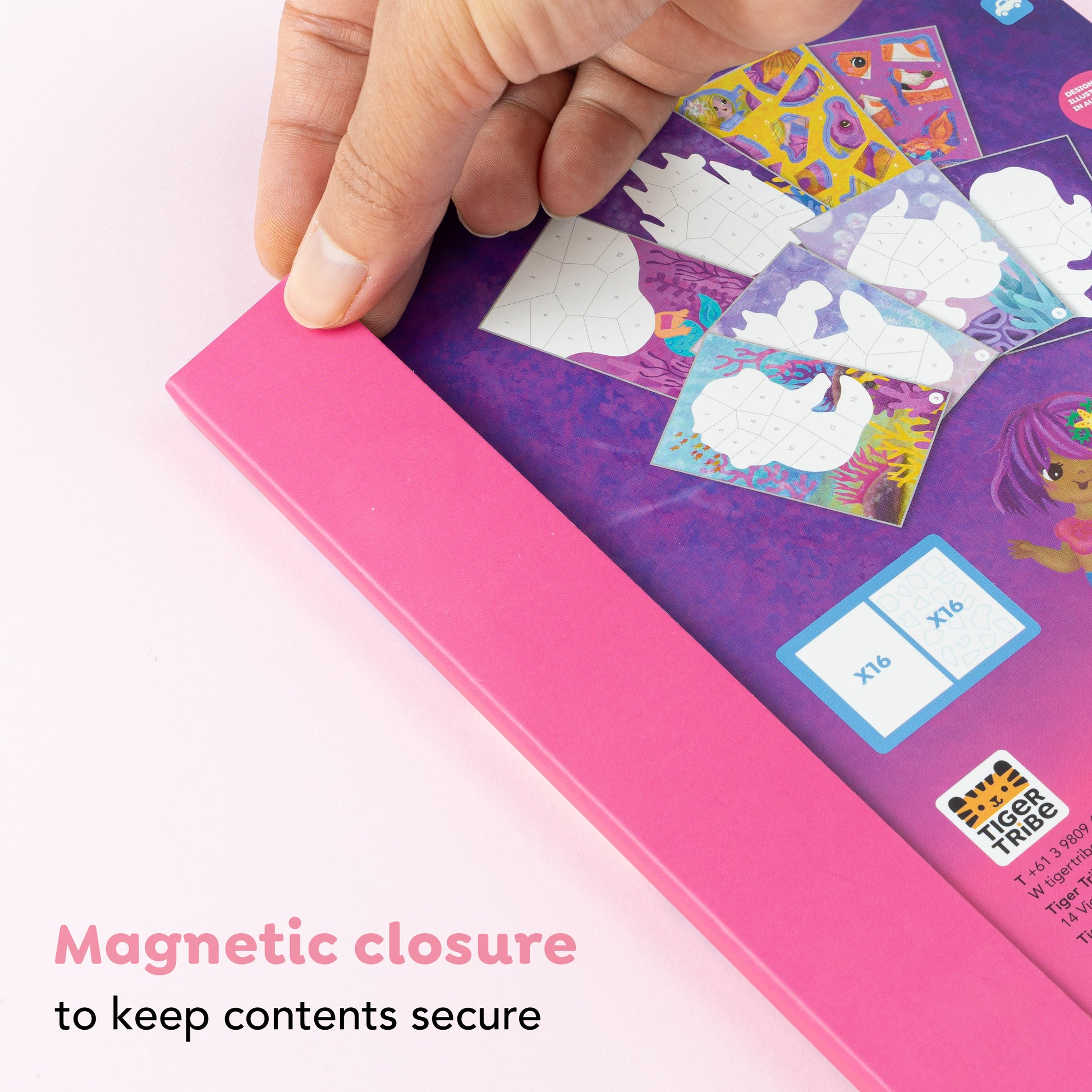 תמונה במדבקות לפי מספרים - בת הים Tiger Tribe - דוארט | DoArt