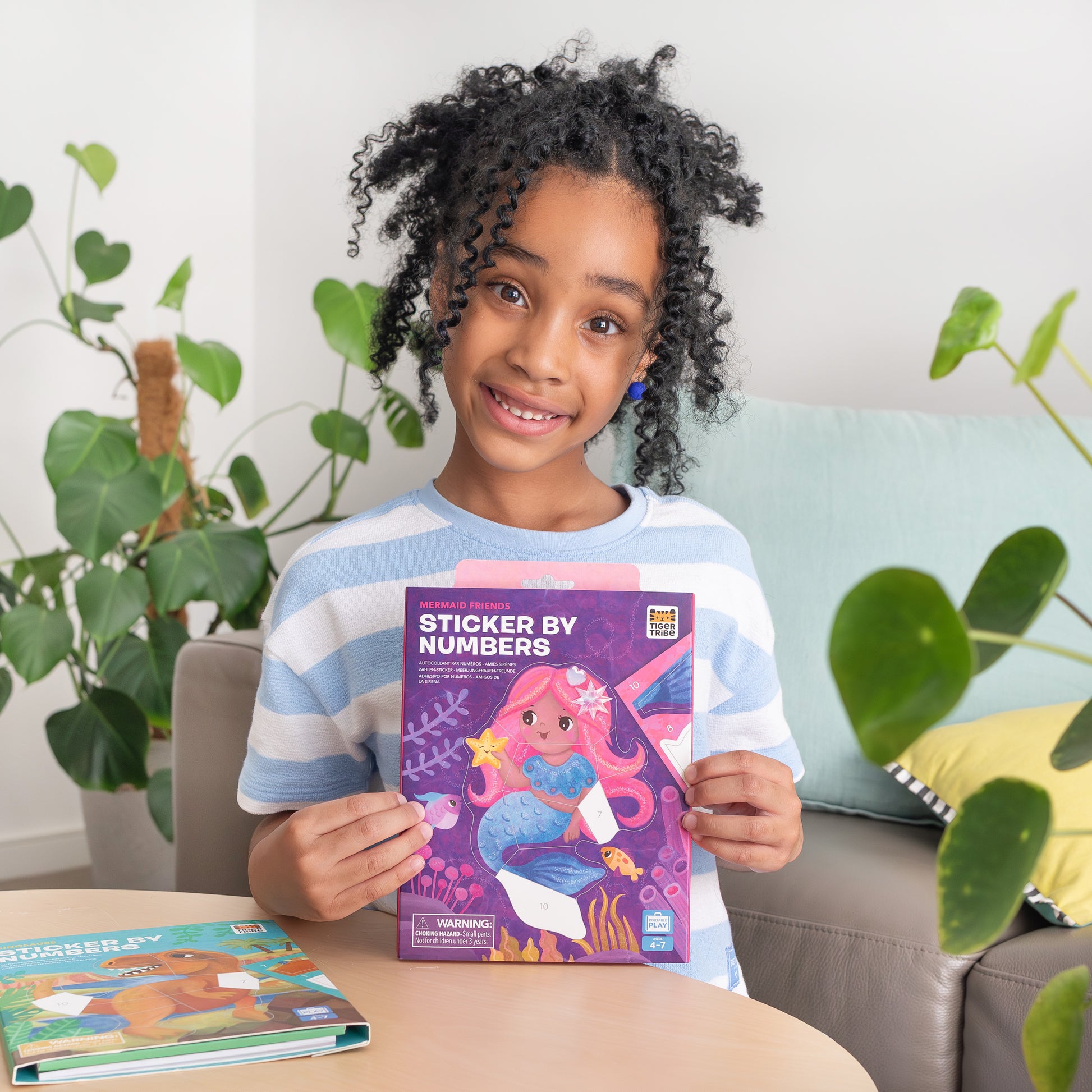 תמונה במדבקות לפי מספרים - בת הים Tiger Tribe - דוארט | DoArt