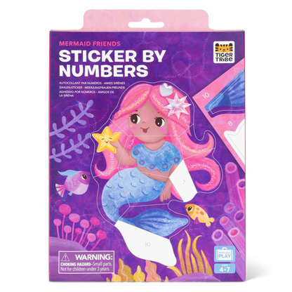 תמונה במדבקות לפי מספרים - בת הים Tiger Tribe - דוארט | DoArt