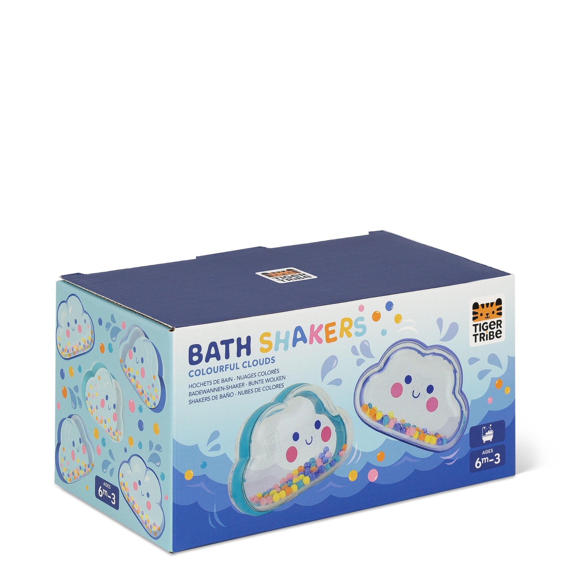 שייקרים לאמבטיה עננים צבעוניים - Tiger Tribe - דוארט | DoArt