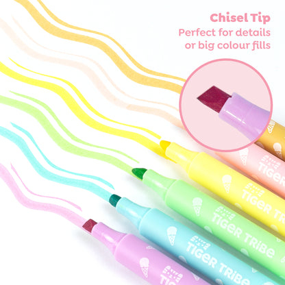 טושים ריחניים גלידה - Tiger Tribe - דוארט | DoArt