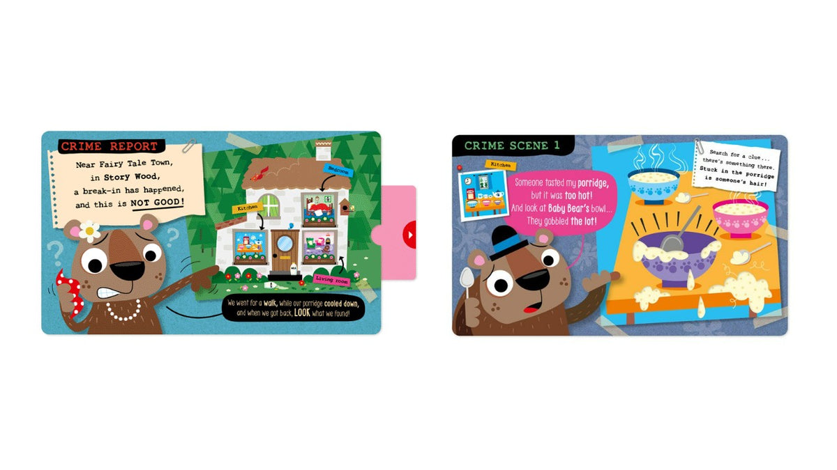 ספר זירת פשע זהבה ושלושת הדובים - Make Believe Ideas - דוארט | DoArt