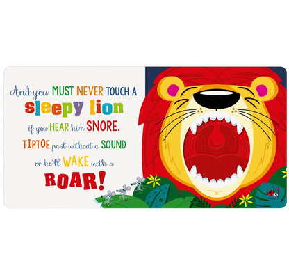 ספר מגע לעולם אל תיגעו באריה ישנוני - Make Believe Ideas - דוארט | DoArt