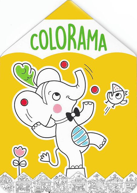 פוסטר לצביעה COLORAMA אקורדיון - רכבת חיות YOYO