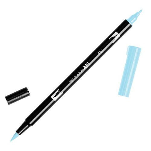 טומבו ABT טוש מכחול דו צדדי - TOMBOW GLACIER BLUE 491