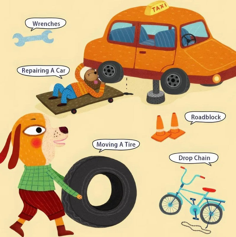 פאזל במזוודה - מוסך עסוק 104 חלקים MIDEER - דוארט | DoArt