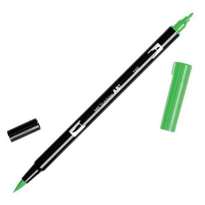 טומבו ABT טוש מכחול דו צדדי - TOMBOW LIGHT GREEN 195