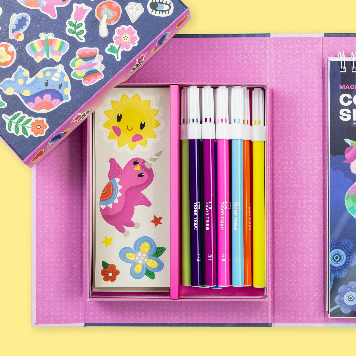 סט צביעה - יצורים קסומים Tiger Tribe - דוארט | DoArt