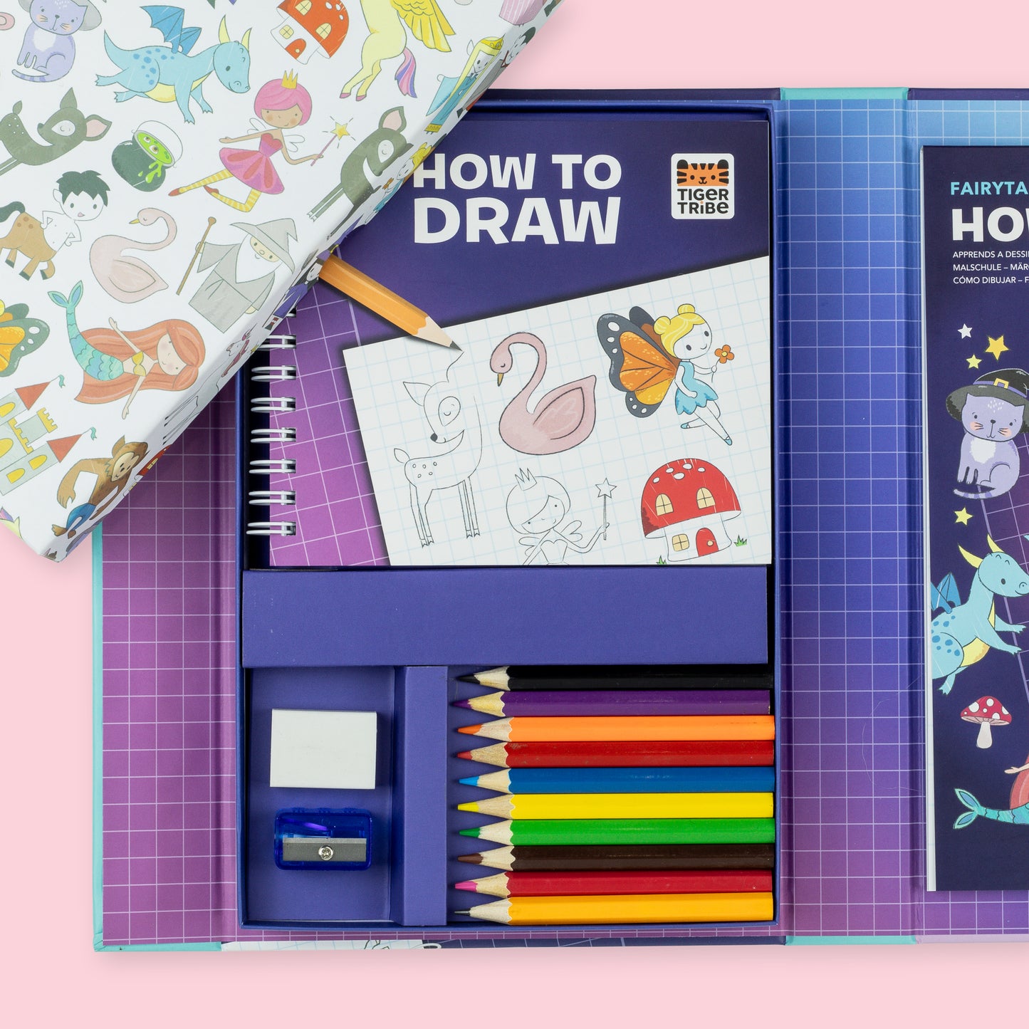 ערכת פעילות איך לצייר? - עולם האגדות Tiger Tribe - דוארט | DoArt