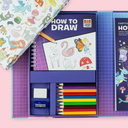 ערכת פעילות איך לצייר? - עולם האגדות Tiger Tribe - דוארט | DoArt